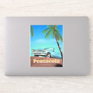 Pensacola, florida vintage style travel poster