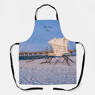 Pensacola Morning Lifeguard Stand And Pier Apron