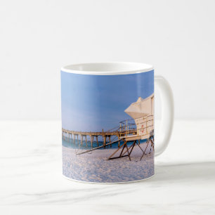 Pensacola Morning Lifeguard Stand And Pier Mug