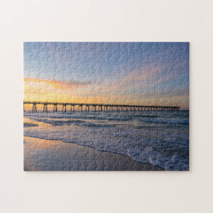 Pensacola Pier Shoreline Sunrise Jigsaw Puzzle