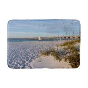 Pensacola Sand Dunes Pier Morning Bath Mats