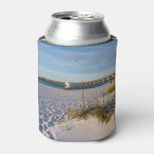 Pensacola Sand Dunes Pier Morning Can Cooler