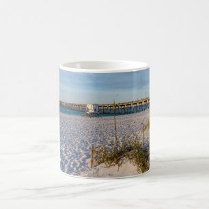 Pensacola Sand Dunes Pier Morning Coffee Mug