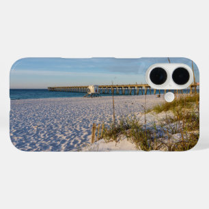 Pensacola Sand Dunes Pier Morning iPhone Case