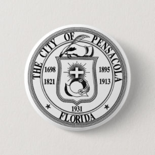 Pensacola Seal 6 Cm Round Badge