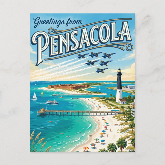 Pensacola USA Postcard (Front)