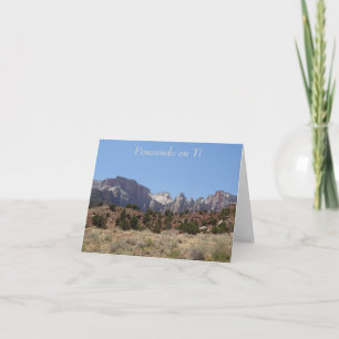 Pensando en ti (Thinking of You) Zion card