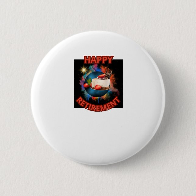Pension Sticker  6 Cm Round Badge (Front)