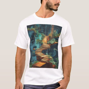 Pensive Colossus: A Digital Art Odyssey T-Shirt