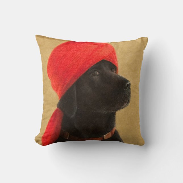 Pensive Maharaja 2010 Cushion (Front)