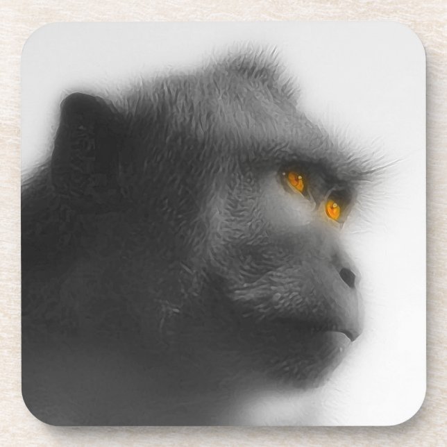 Pensive Monkey Coaster (Front)