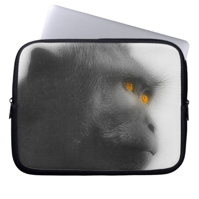 Pensive Monkey Laptop Sleeve (Front)