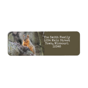Pensive Return Address Label
