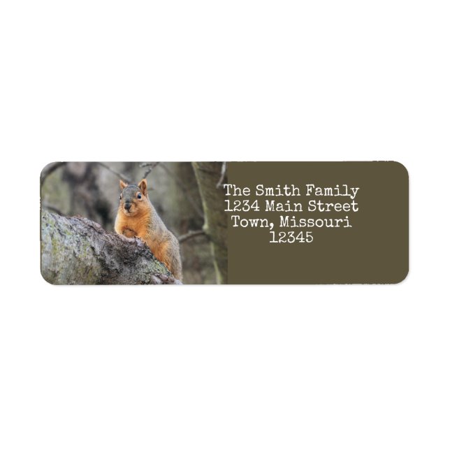 Pensive Return Address Label (Front)