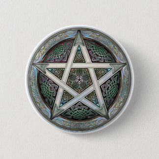 Pentacle 6 Cm Round Badge