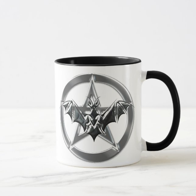 Pentacle Bat Mug (Right)