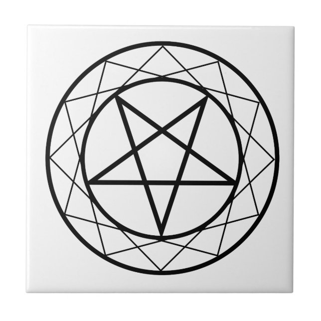 Pentacle Ceramic Tile (Front)