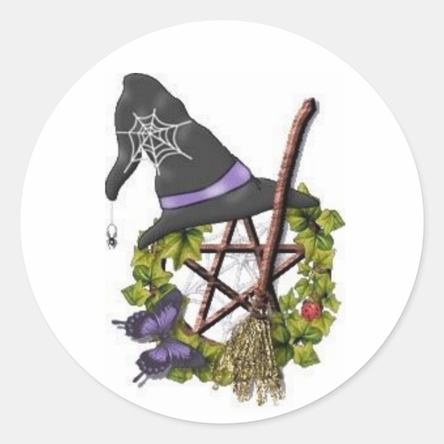 Pentacle Classic Round Sticker (Front)