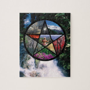 Pentacle Collage Jigsaw Puzzle