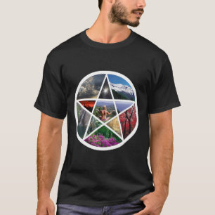 Pentacle collage wht T-Shirt