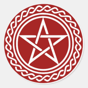 Pentacle Design Classic Round Sticker