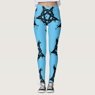 Pentacle design leggings