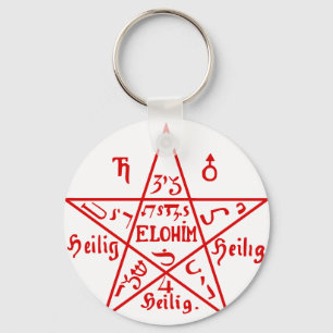 Pentacle from the Sixth Book of Moses Key Ring