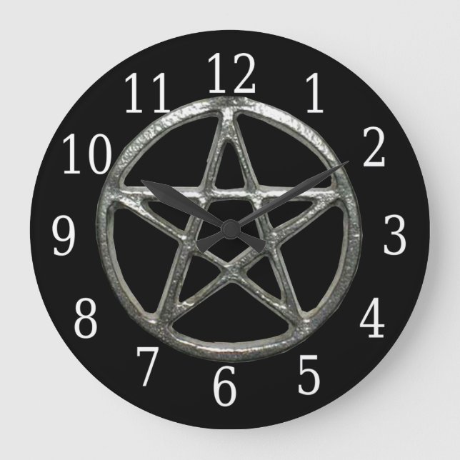 Pentacle Round Clock (Front)