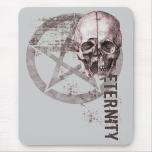 Pentacle Skull Mouse Pad