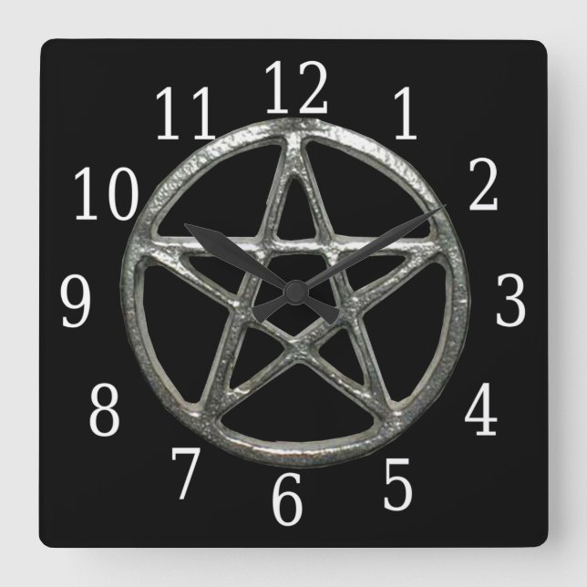 Pentacle Square Clock (Front)