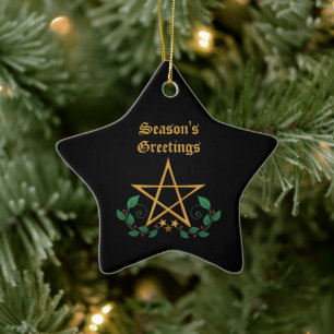 Pentacle Star Witchy Ornament