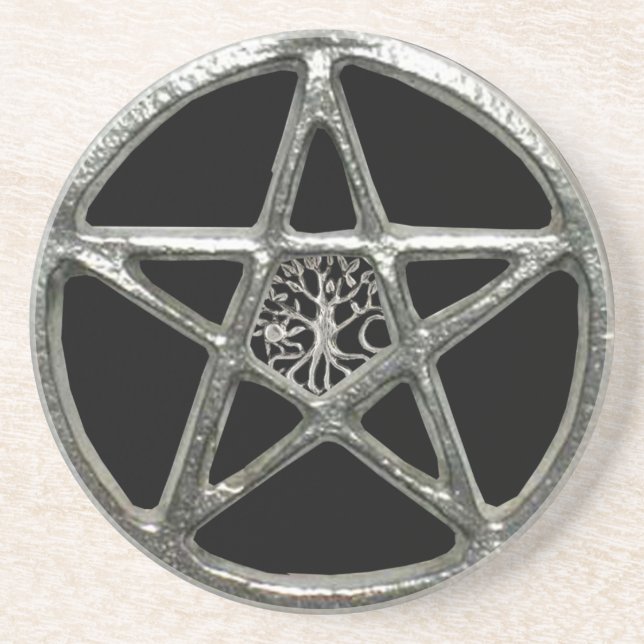 Pentacle Tree Of Life Coaster (Front)