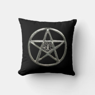 Pentacle Tree Of Life Reversible Pillow