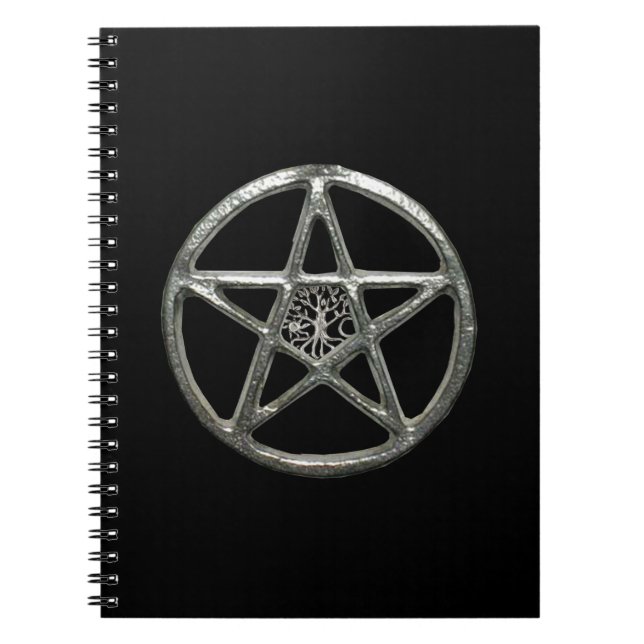 Pentacle Tree Of Life Spiral Notebook (Front)