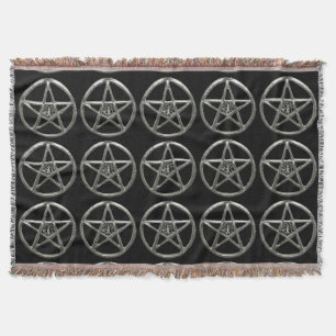Pentacle Tree Of Life Throw Blanket