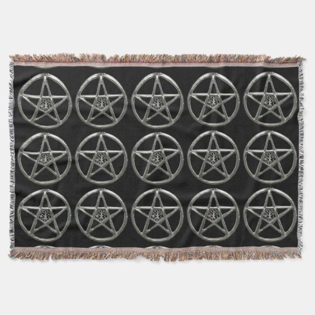 Pentacle Tree Of Life Throw Blanket (Front)