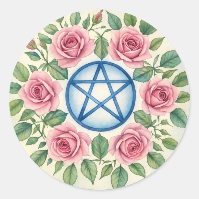 Pentacles4Pagans Classic Round Sticker (Front)
