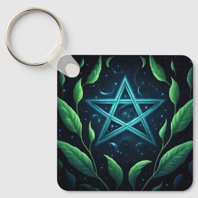 Pentacles4Pagans Key Ring (Front)