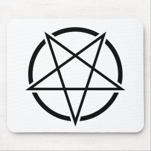 Pentagram_01_black.png Mouse Pad