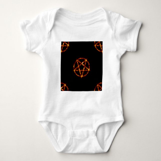 pentagram baby bodysuit (Front)