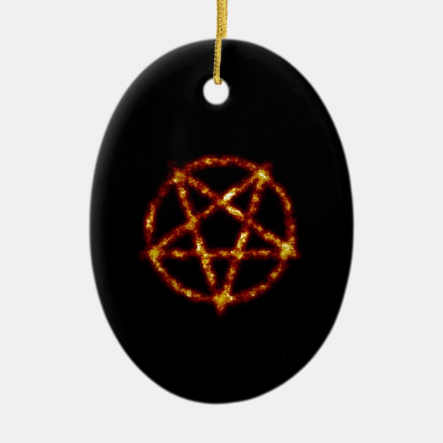 pentagram ceramic ornament (Front)