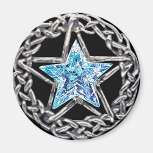 Pentagram Crystal Star Magnet