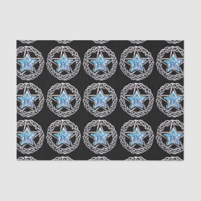 Pentagram Crystal Star Tissue Paper (Front)