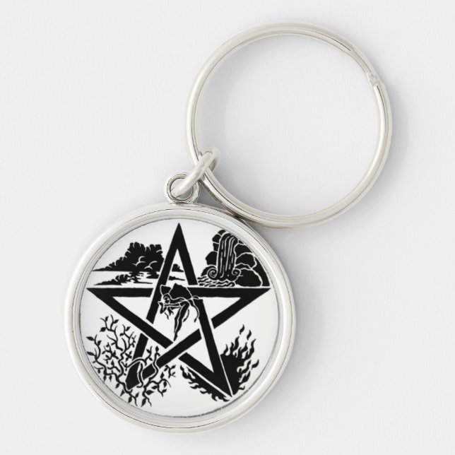 Pentagram Key Ring (Front)
