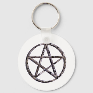 pentagram key ring