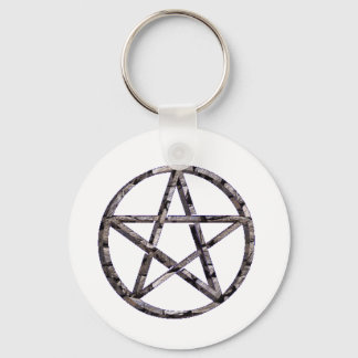 pentagram key ring