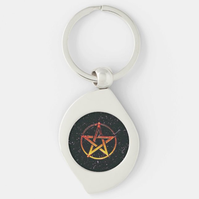 pentagram key ring (Front)