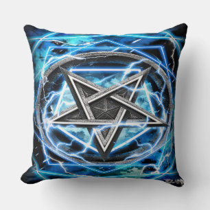 Pentagram lightning cushion