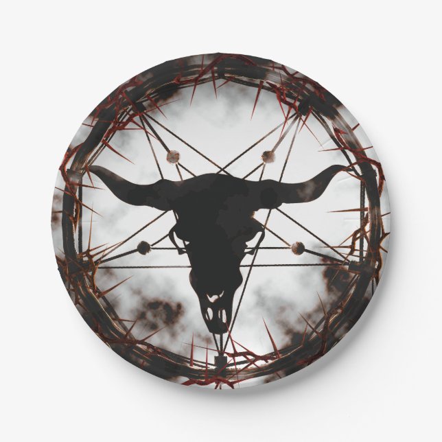Pentagram Paper Plate (Front)