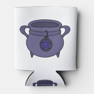 Pentagram Pentacle Cauldron Can Cooler
